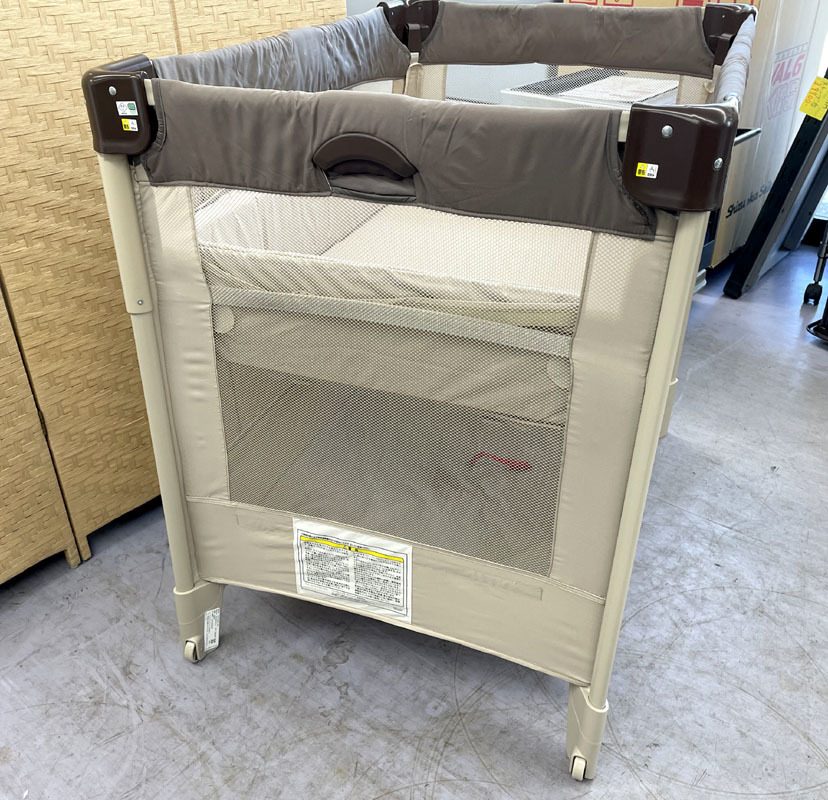  Aprica здесь фланель воздушный детская кроватка новорожденный ~24 месяцы до пол доска 2 -ступенчатый настройка складной какао 66047 Aprica Sapporo город рука . район 