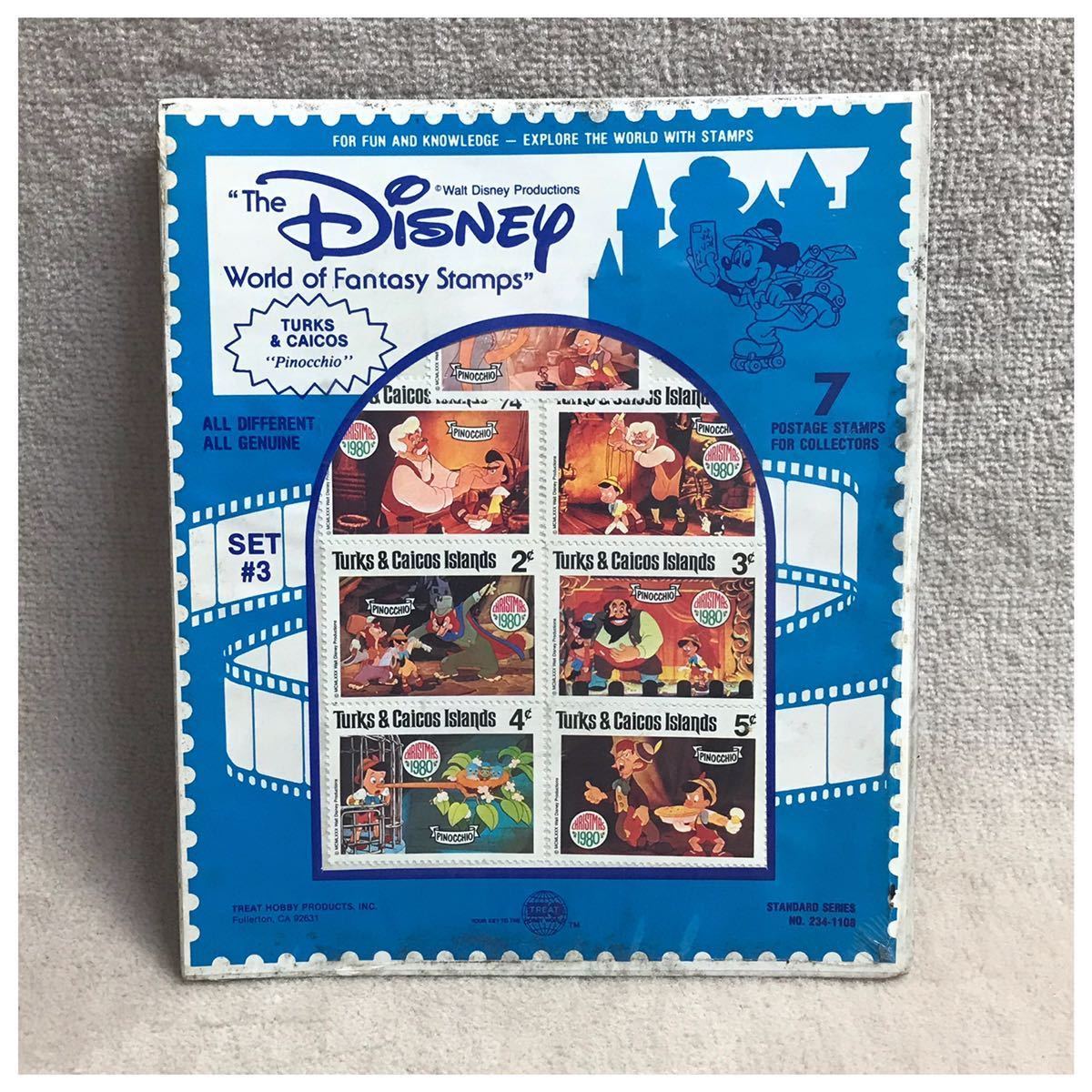 ディズニー海外切手セット(ピノキオ ・ディズニーキャラクター) 2種セット《#590DKS》_画像3