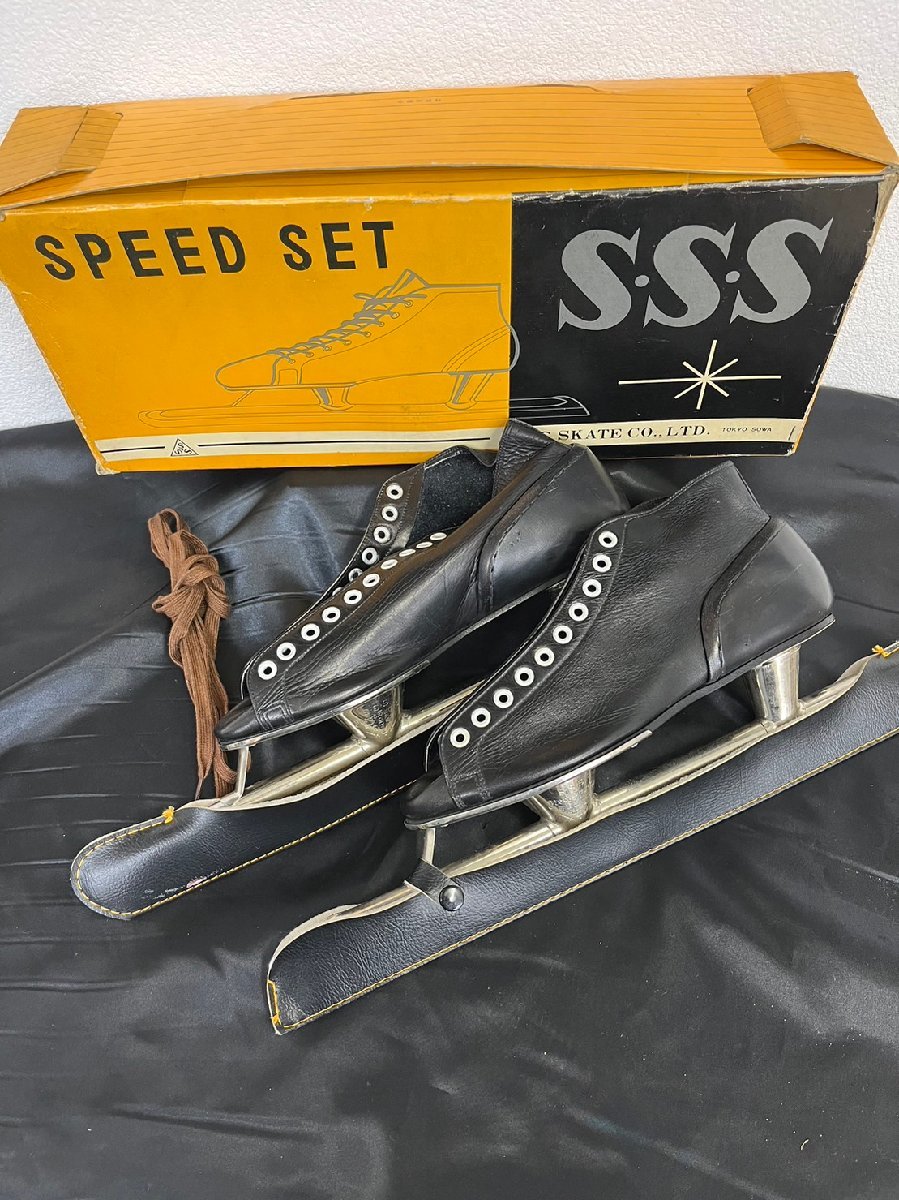 s スピードスケート靴 サイズ25.5㎝ SSS 昭和レトロ 紙箱付 貴重_画像10