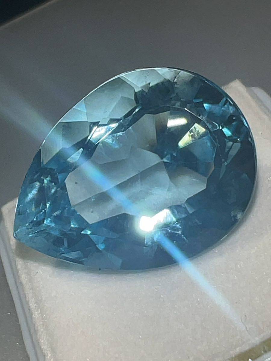 「ビッグストーン」ブルートパーズ ルース　19.5ct KS1000-09_画像2