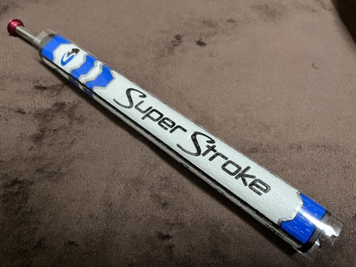 最安値 ブルー 青 カウンターコア SuperStroke スーパーストローク Mid Slim 2.0 ゴルフ パターグリップ 衝撃吸収 粘着性 滑り止め_画像1