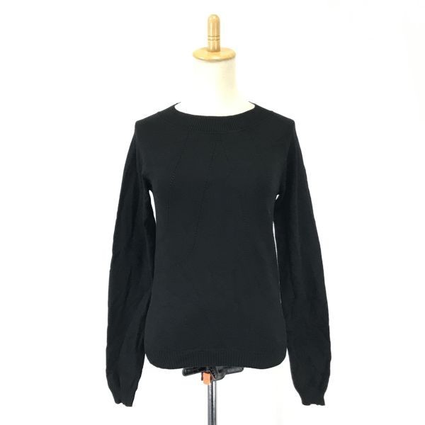  Max Mara /Max Mara* раунд шея / вязаный свитер [ женский M/ чёрный /black]Tops/Sweater*cBH391