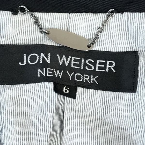 日本製☆ジョンウェザー/JON WEISER NEW YORK☆高級/テーラードジャケット/ブレザー【6/レディースM/黒/black】総裏仕様/Jacket◇cBH441