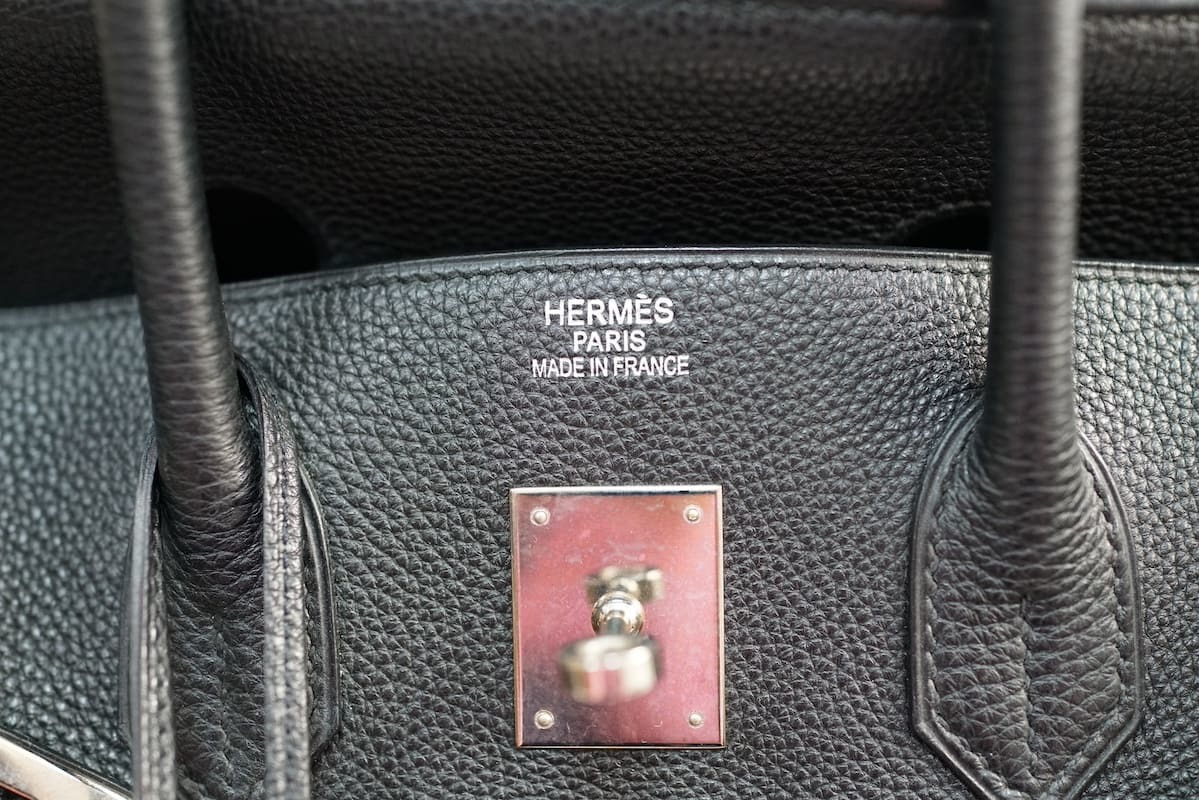 中古 HERMES エルメス バーキン35 ハンドバッグ トゴ ブラック K刻印 2007_画像7