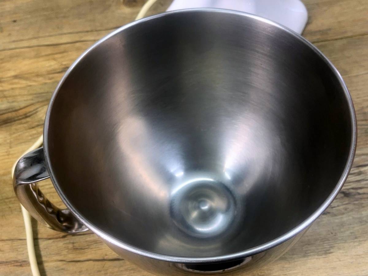 ボウル付卓上ミキサー・キッチンエイド　「KitchenAid/MaxWatt325」 変換プラグ欠品　動作確認_画像3