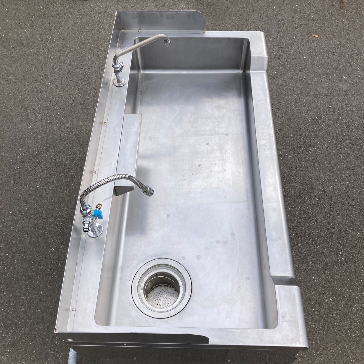 福岡発】 フクシマガリレイ 舟形シンク付きコールドテーブル 福岡発】 フクシマガリレイ 舟形シンク付きコールドテーブル