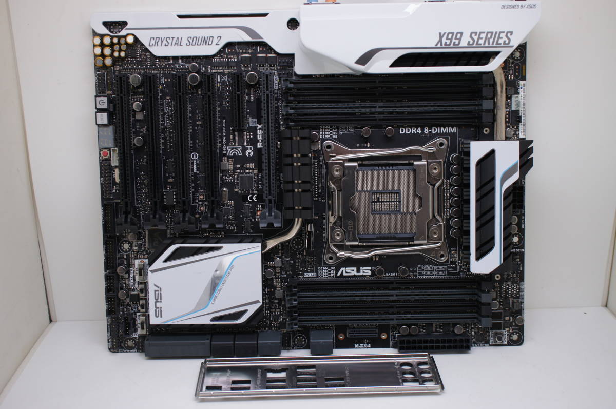 ★中古品 BIOS確認 ASUS X99-S マザーボード Intel X99 LGA 2011-v3 IOパネル付属★_画像1