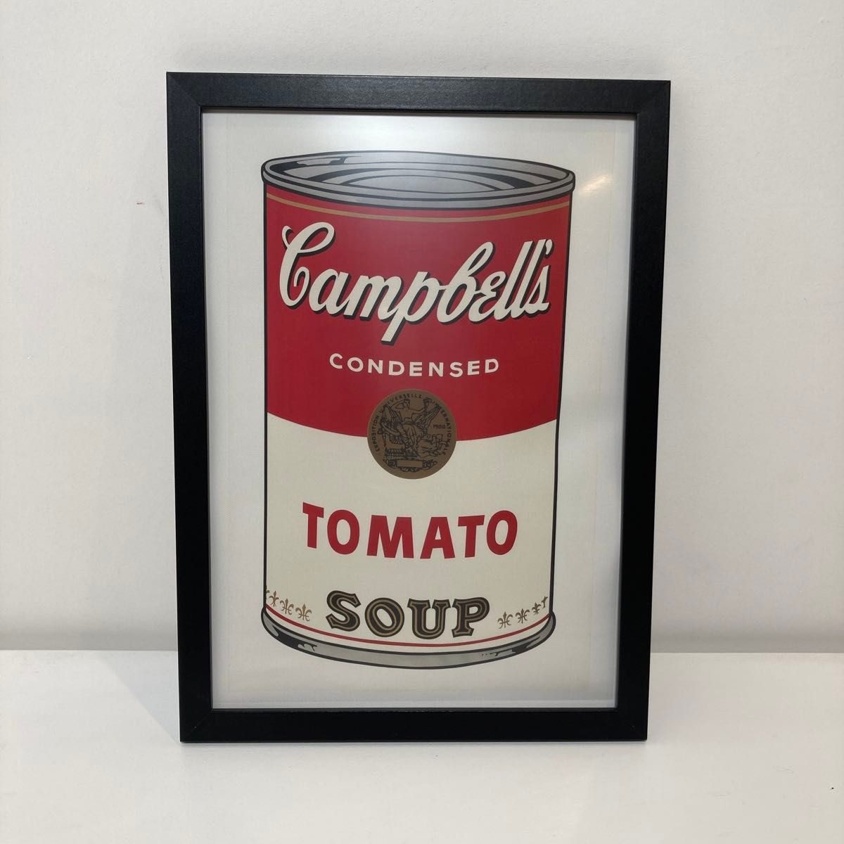 【額付きポスター】アンディ ウォーホル 「キャンベルのスープ缶」(新品)