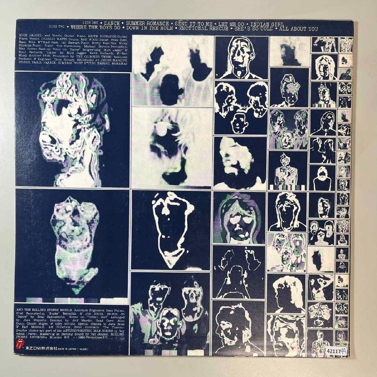 42117★美盤【日本盤】 The Rolling Stones / Emotional Rescue_画像2