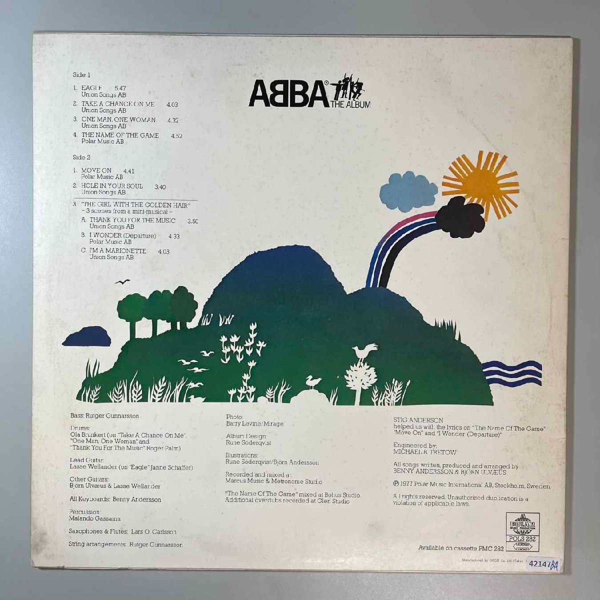 42147★美盤【日本盤】 ABBA / THE ALBUM_画像2