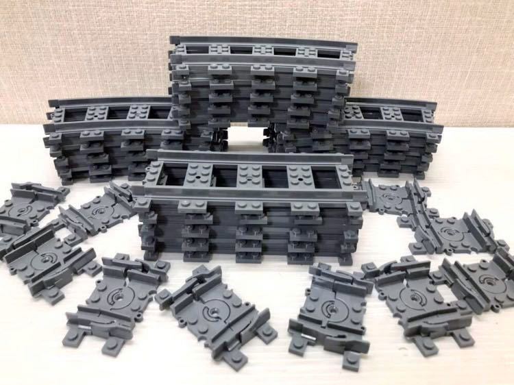 ☆トレイン☆ レゴ　線路レール　大量30個　直線　カーブ　フレキシブル　( LEGO 電車　シティ　B30201_画像1