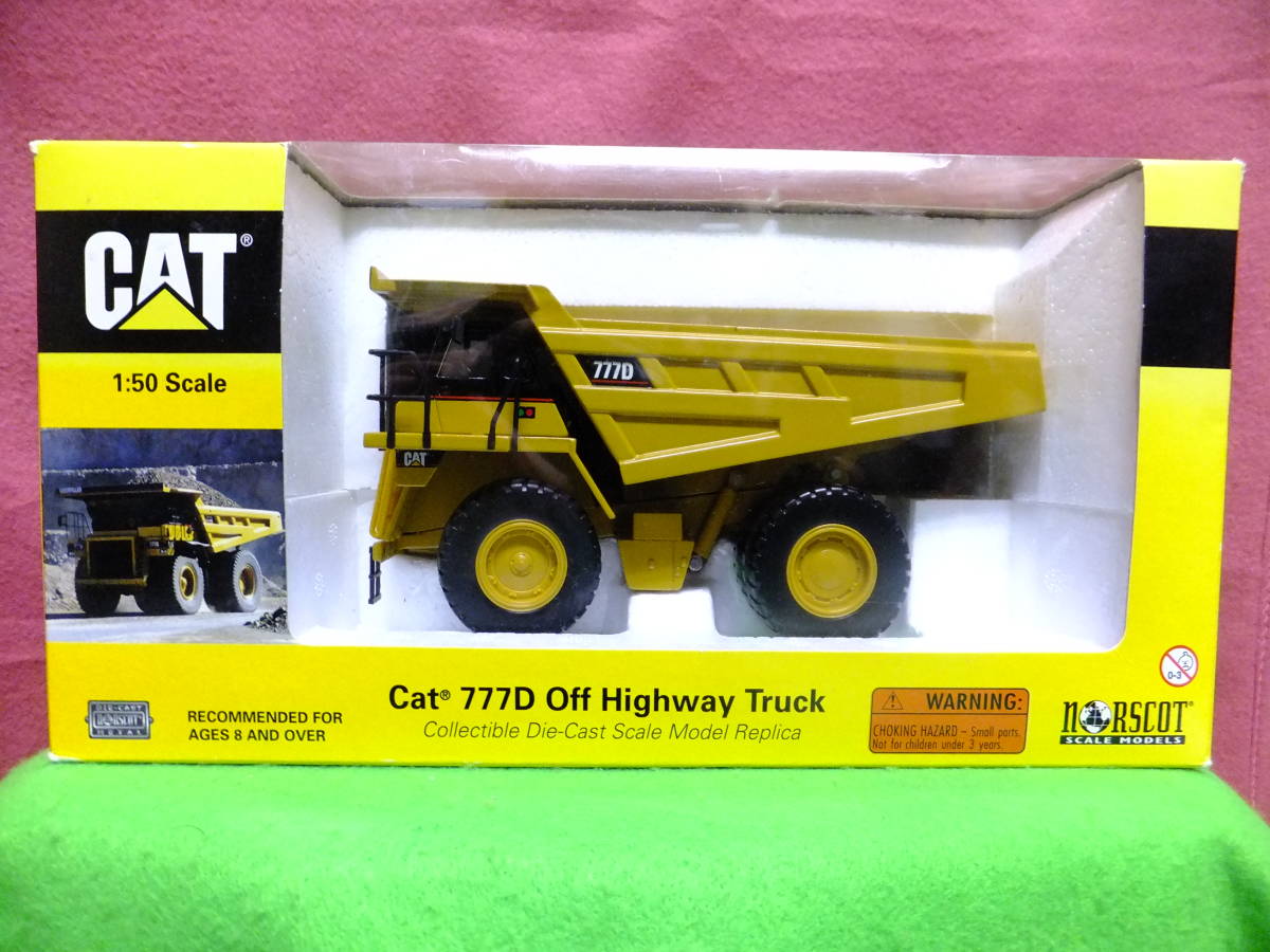 ★ノースコット　ＮＯＲＳＣＯＴ　１：５０【Ｃａｔ　７７７Ｄ　オフ　ハイウェイ　トラック　ダイキャスト製　外箱ダメージ】パック未開封_画像1