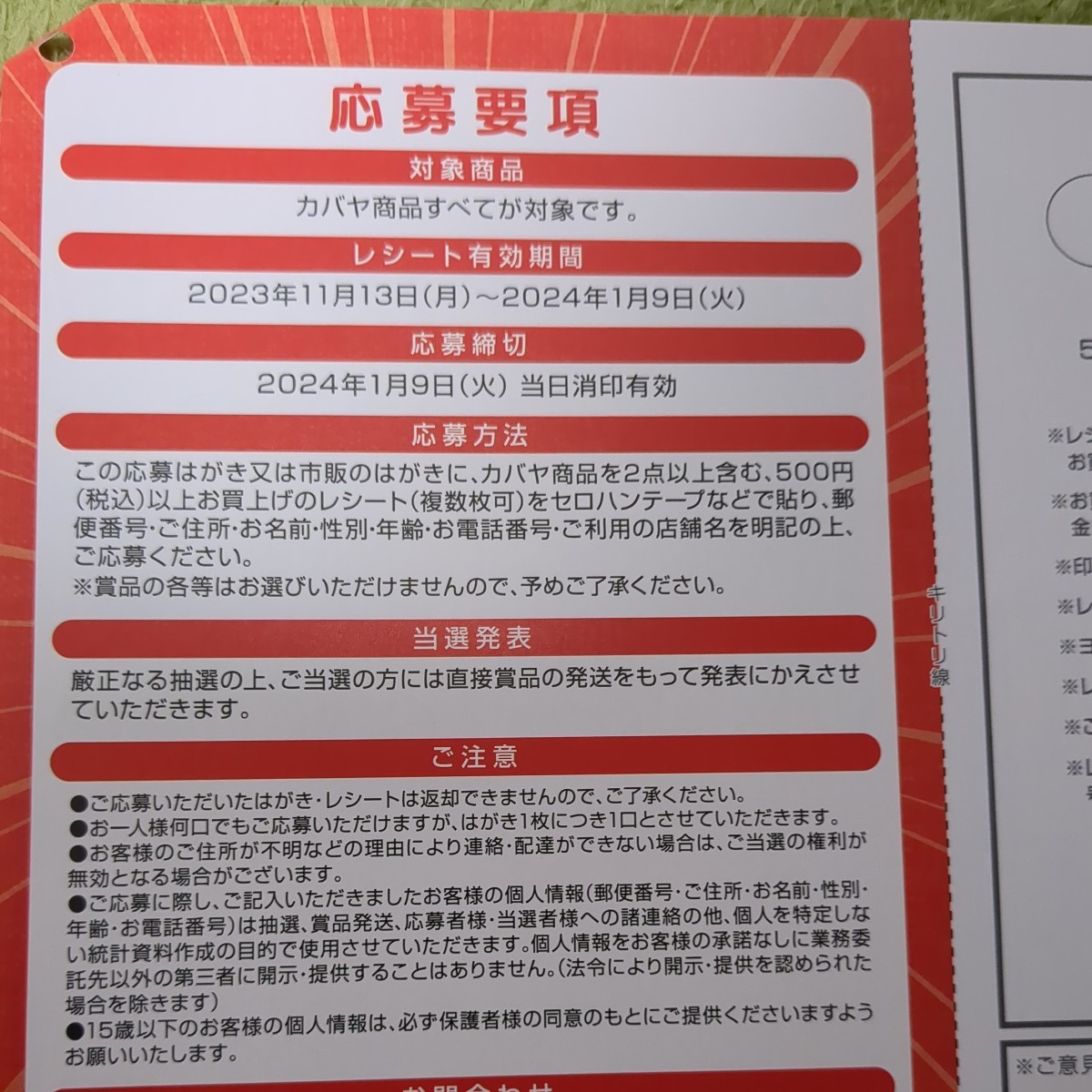 レシート懸賞応募、セブン&アイ共通商品券1等10000円分当たる！締切2024年1月9日、スーパー共同企画_画像3