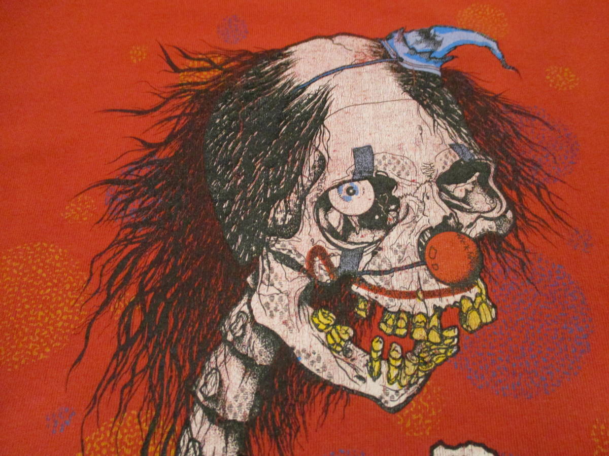 80's ZORLAC STANTON CLOWN PUSHEAD ゾーラック パスヘッド ビンテージ スケボー Tシャツ_画像4