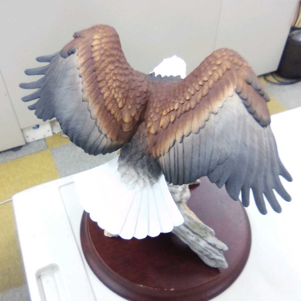 ●サ8750H◎MARURI USA　マルリ　American Eagle Gallery Fine Porcelain　MADE IN MALAYSIA　置物　オブジェ◎_画像4