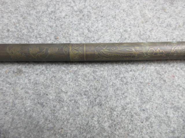 [.]33169. included cane . cane ( bamboo ). person assistance ninja antique old thing 