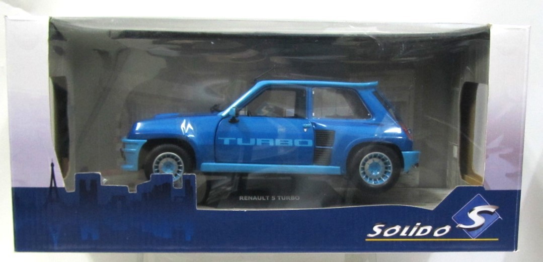 [ Solido ]1/18 Renault R5 turbo 1981 year blue metallic ( commodity N 1801308) die-cast made. minicar parallel imported goods 