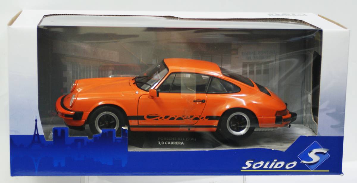 [ Solido ]1/18 Porsche 911 (930) 3.0 Carrera купе orange ( определенные товары N S1802605 ) литье под давлением производства. миникар 