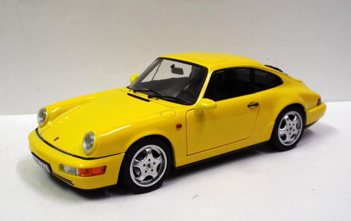 【ノレブ】1/18 ポルシェ 911 (964) カレラ2 クーペ 1992年 イエロー (限定商品№ 187328 )ダイキャスト製のミニカー 並行輸入品_車体長：約220mm(22cm)