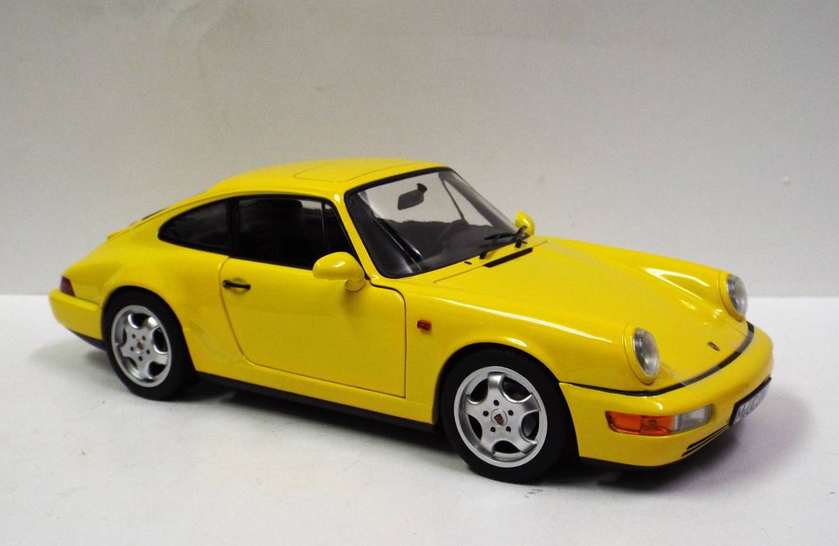 【ノレブ】1/18 ポルシェ 911 (964) カレラ2 クーペ 1992年 イエロー (限定商品№ 187328 )ダイキャスト製のミニカー 並行輸入品_画像2