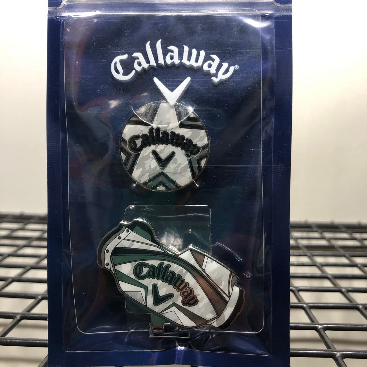 Callaway キャロウェイゴルフ　マグネット式クリップマーカー　21 JM 5921313 カモ_画像1