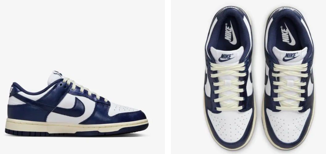 ★新品★ 28.5cm Nike WMNS Dunk Low Midnight Navy and White ナイキ ウィメンズ ダンク ロー ミッドナイトネイビー ホワイト FN7197-100_画像7