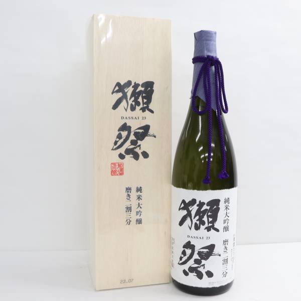 獺祭 23 純米大吟醸 磨き二割三分 16度 1800ml 製造23.07 A23K250011_画像1