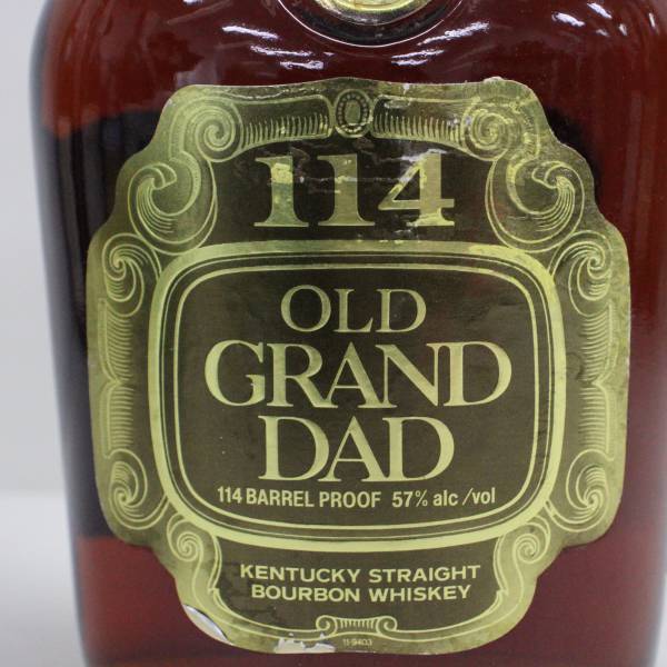 1円~OLD GRAND DAD（オールド グランダッド）114 バレル プルーフ 57％ 750ml X23L130006_画像2