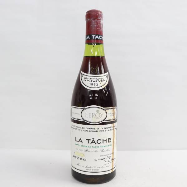 DRC LA TACHE（ラ ターシュ）1983 750ml ※度数記載無し ※状態不良画像要確認※ J23L100006_画像1