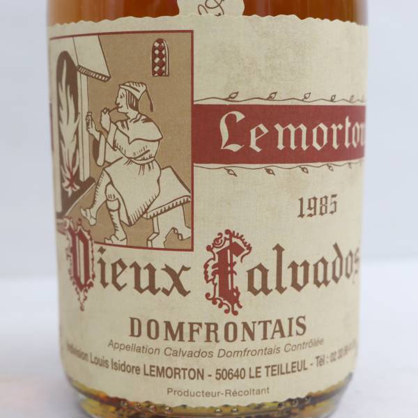 Lemorton（ルモルトン）ヴュー カルヴァドス ドンフロンテ 1985 40％ 700ml X23L250013_画像2