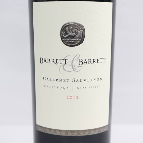 Barrett & Barrett（バレット＆バレット）カベルネ ソーヴィニヨン 2012 14.7％ 750ml N23L230023_画像2