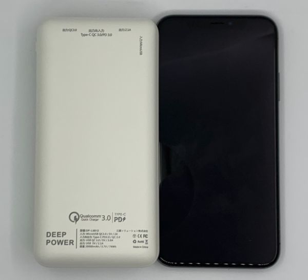 20000mAh　18W 急速充電 PD3.0対応/QC3.0対応/Type-C入出力 モバイルバッテリー パソコン/iPhone/iPad/Android/Type-C 機種等対応 白色_画像4