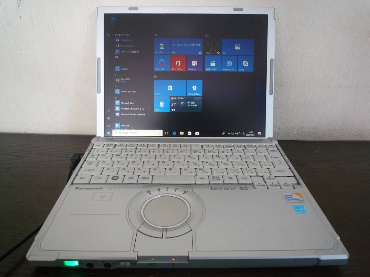 G彡 Let's Note CF-T8 Core2 Duo 1.4G/2G/160G/12.1.型XGA/Win10+2021 ①_画像2