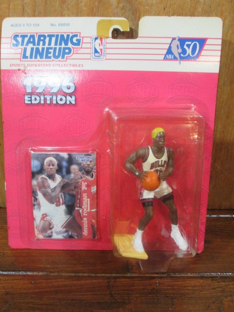  new goods unopened exhibition goods 1996 year /Starting Lineup NBA basket doll figure Dennis Rodman Dennis * rod man 