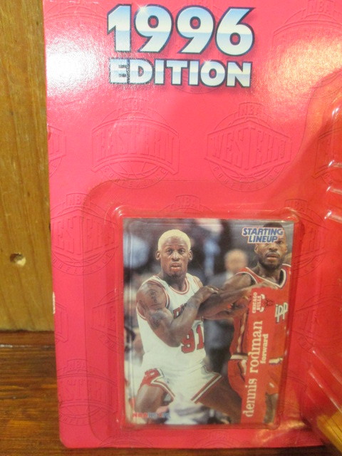  new goods unopened exhibition goods 1996 year /Starting Lineup NBA basket doll figure Dennis Rodman Dennis * rod man 