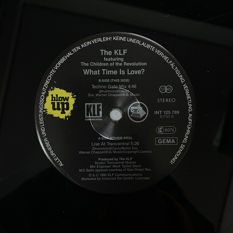 The KLF Featuring The Children Of The Revolution / What Time Is Love? / UK盤 1990年リリース_画像3