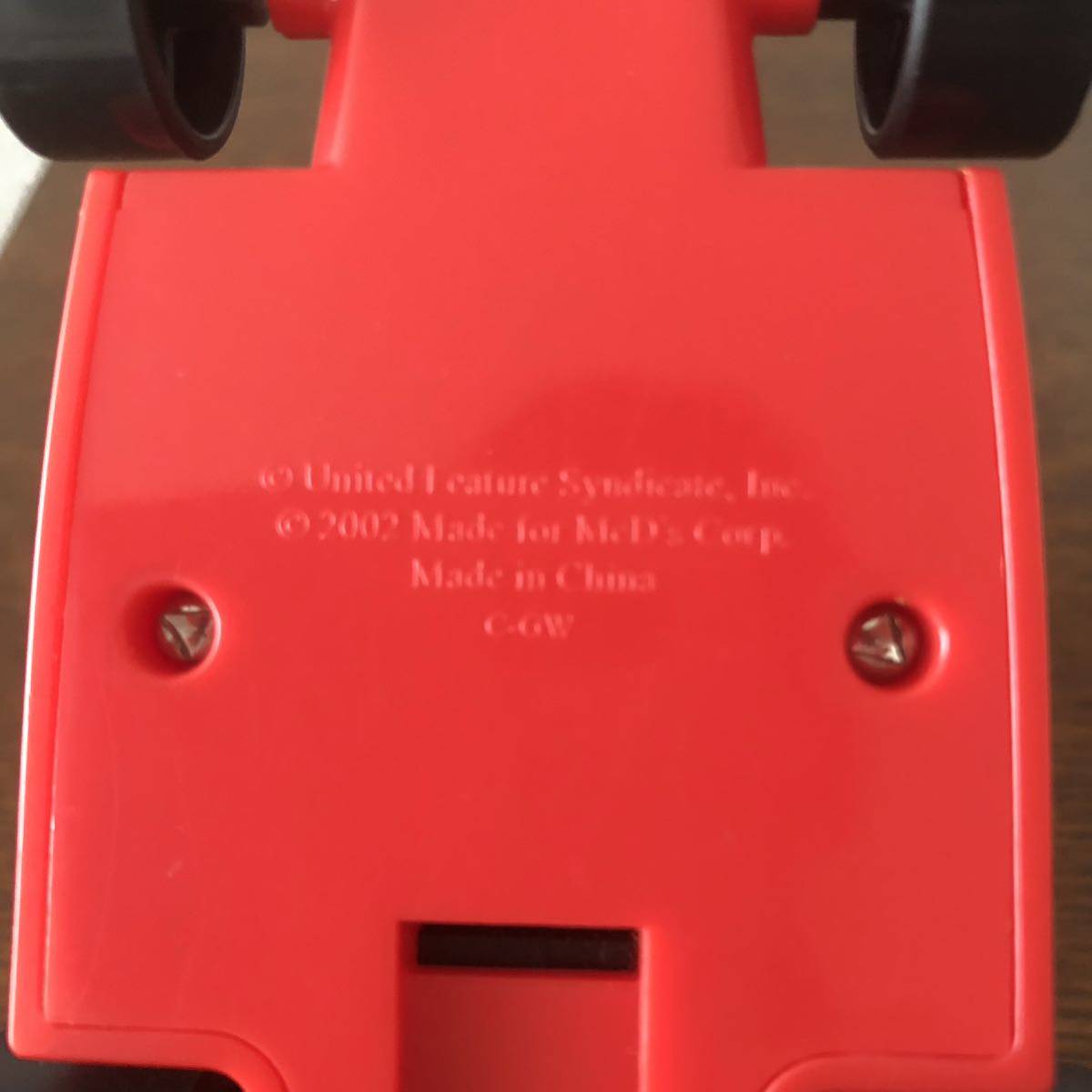 スヌーピー マクドナルド ハッピーセット おもちゃ プルバックカーの画像6