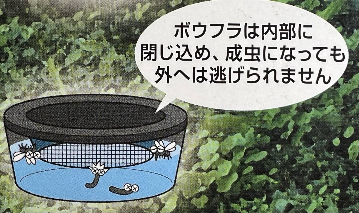 日本製 【ボウフラストッパー】 蚊を駆除 害虫駆除 虫よけ 容器 水を入れるだけ 電気 薬剤 蚊取り線香不要_画像6