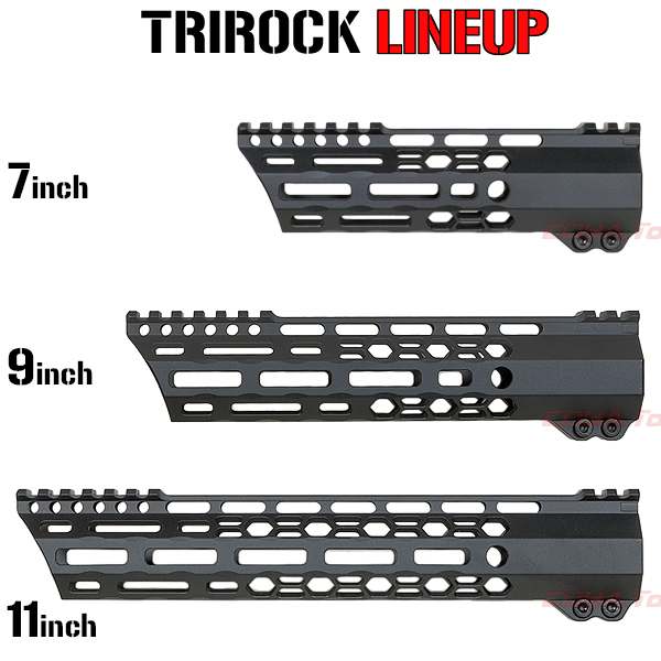 ◆マルイ&インチネジ 対応◆ M4 TRIROCK SLANT-CUT HANDGUARD 7inch M-lok ( ハンドガード 7インチ RIS RAS_画像9