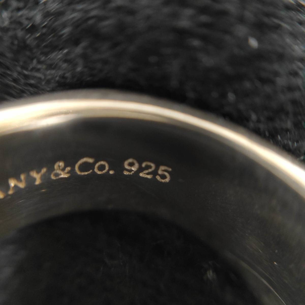 051215 252866 TIFFANY & Co. ティファニー クッションリング 925 サイズ9.5号 重量10.6ｇ レディース 服飾小物_画像7