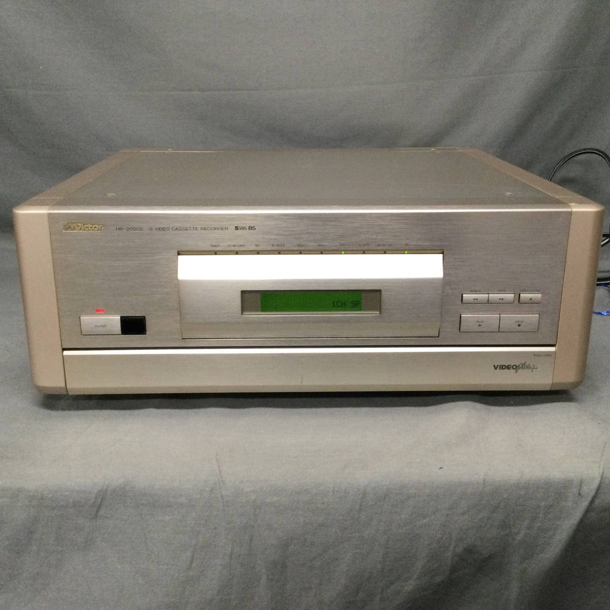 051219 253309 Victor ビクター VIDEO CASSETTE RECORDER ビデオ カセット レコーダー ビデオデッキ 映像機器 HR-20000 93年製 通電OK_画像2