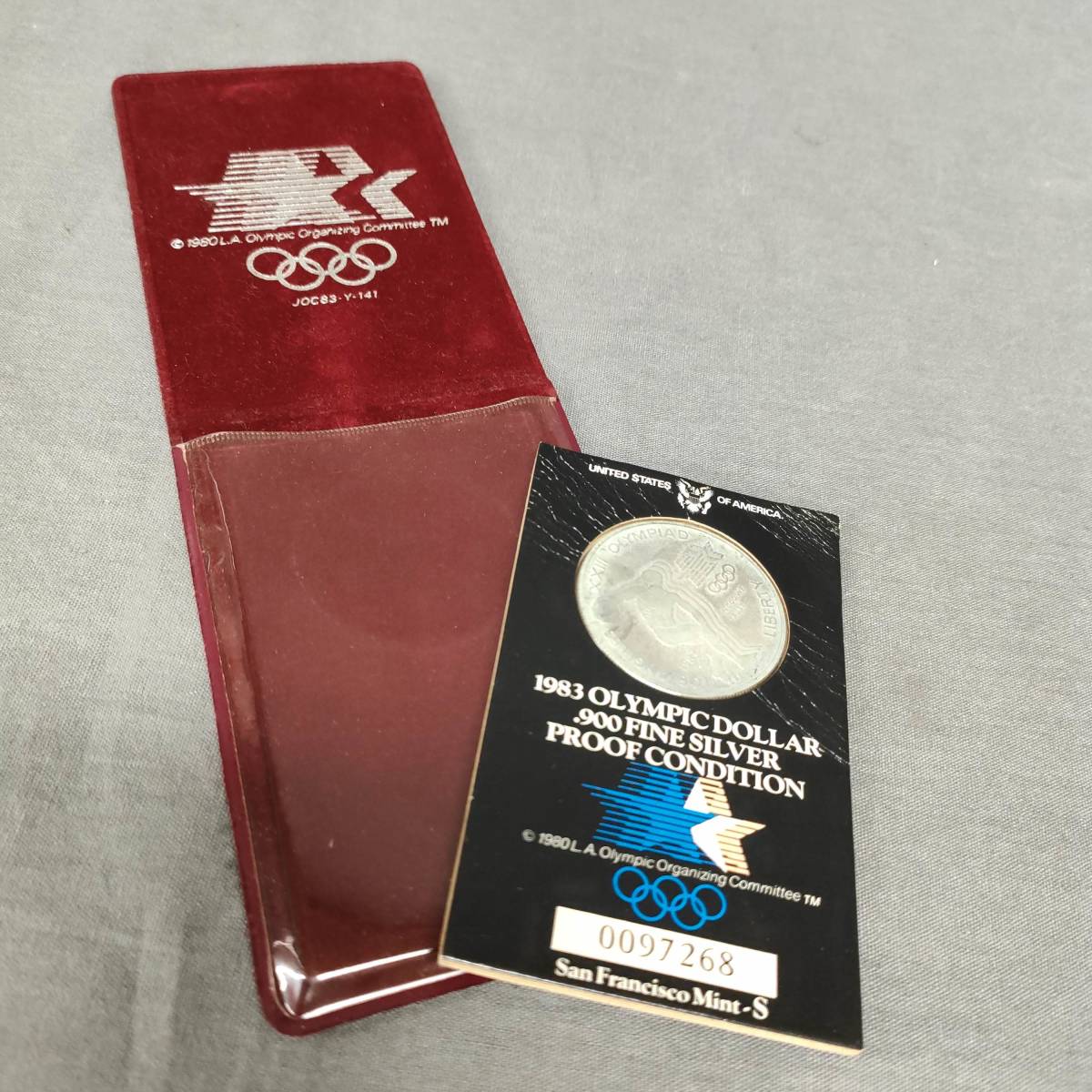 051229　254389　オリンピック　ONE DOLLAR　1ドル　1983　OLYMPIC DOLLAR ・900 FINE SILVER PROOF CONDITION_画像7