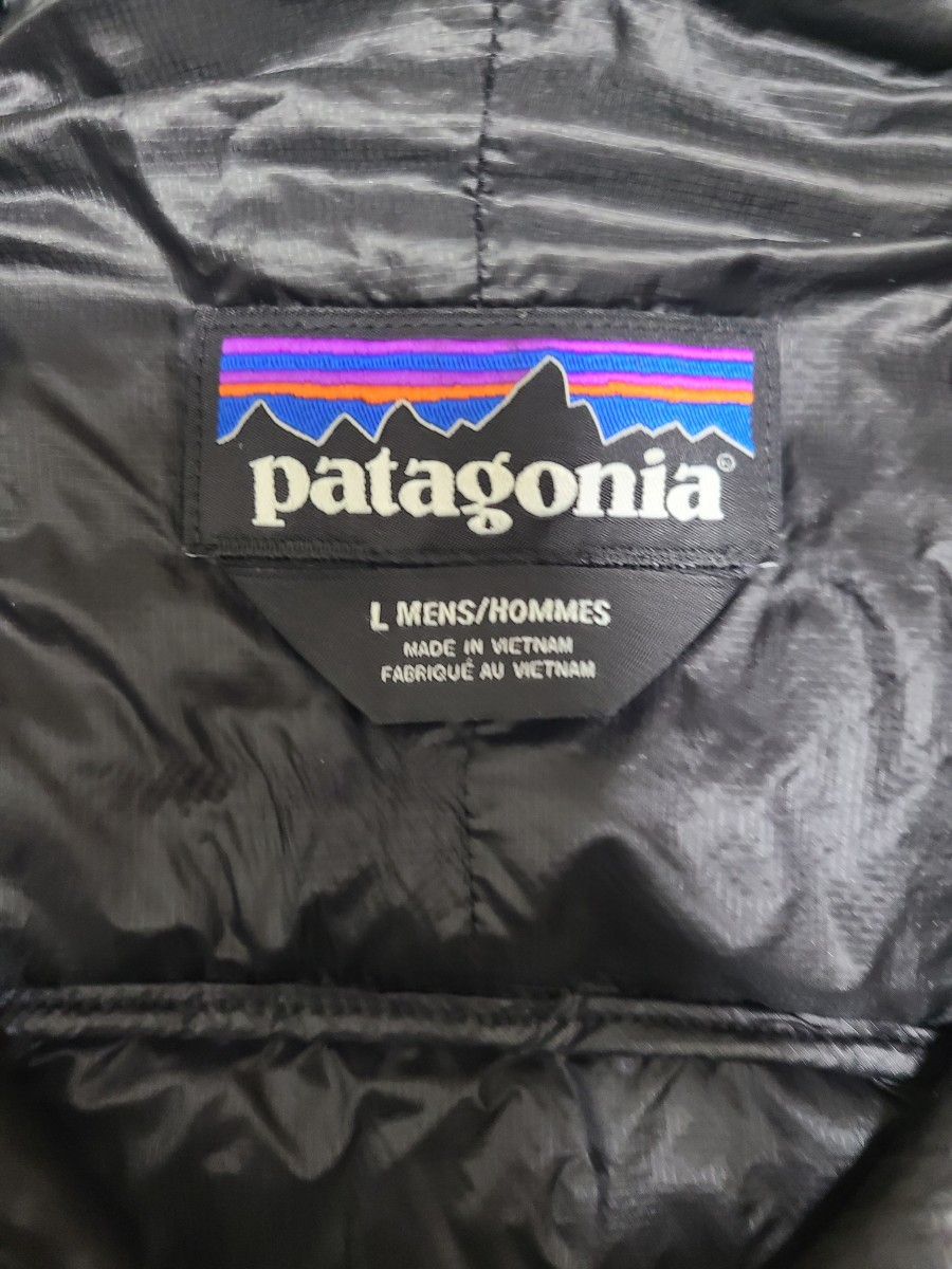Patagonia micro puff down vest MEN'S サイズL BLACK 2019年製 パタゴニア マイクロパフ ダウンベスト フォージグレー_画像3
