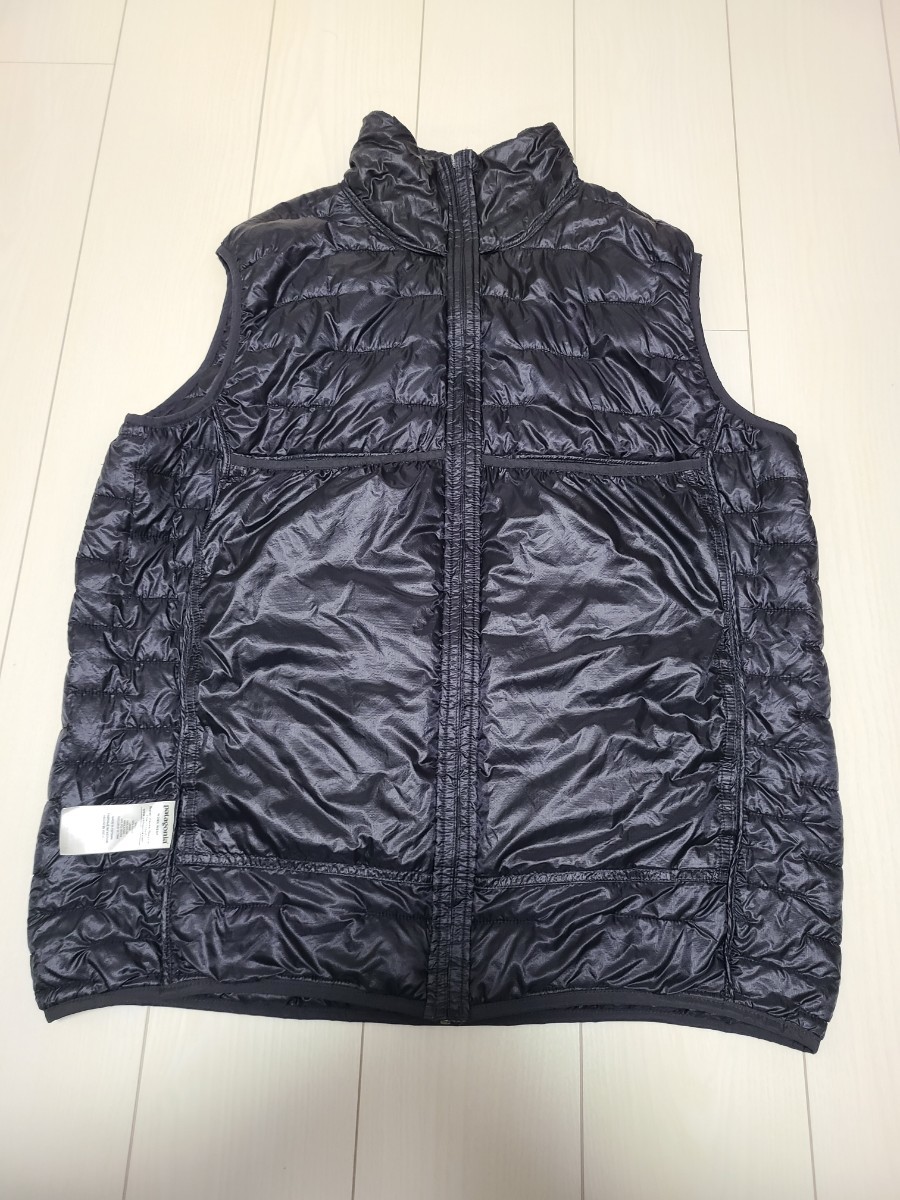 Patagonia micro puff down vest MEN'S サイズL BLACK 2019年製 パタゴニア マイクロパフ ダウンベスト フォージグレー_画像4