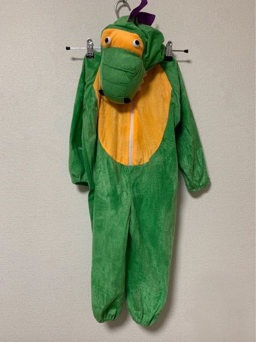 着ぐるみ恐竜 キッズ S 90 100 ハロウィンコスチューム パーカー 人気 新品未使用 ドラゴン 男の子 プチプラ通販