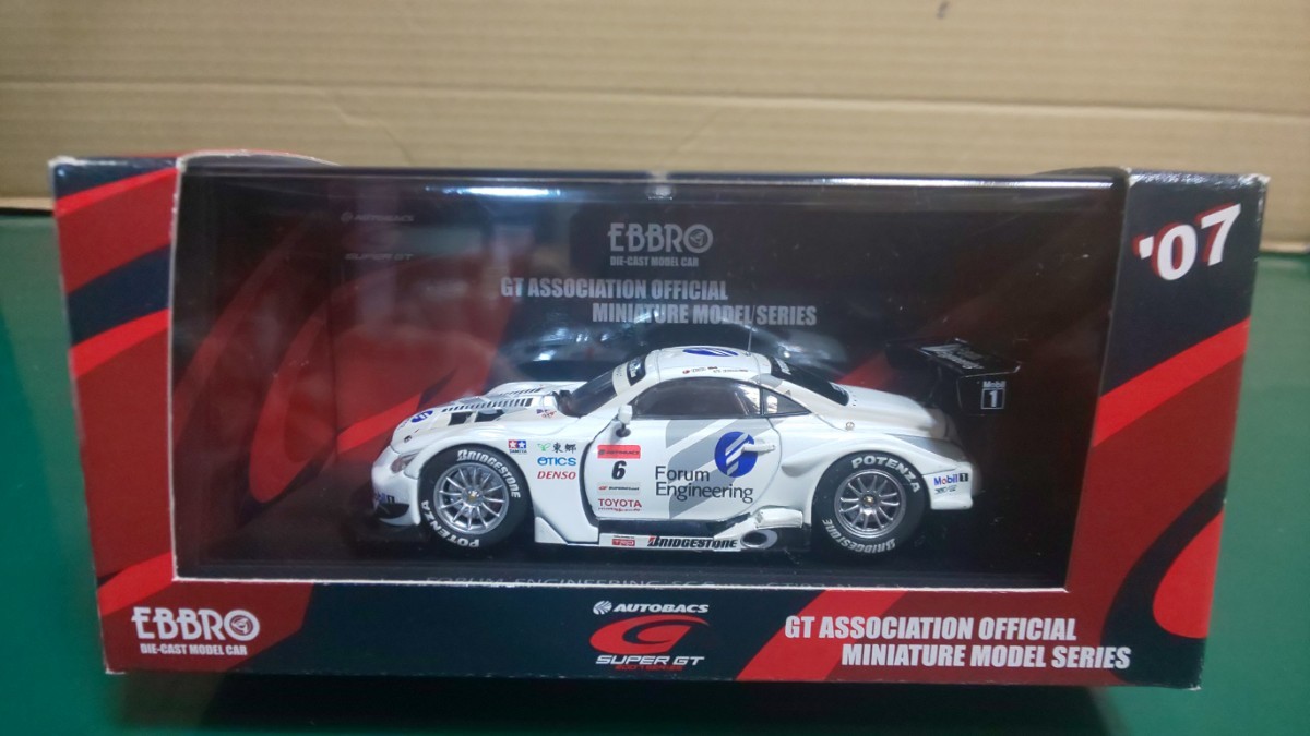 ☆未展示 ☆未開封 ★エブロ1/43 スーパーGT500 2007 レクサス フォーラム エンジニアリング #6 片岡龍也 / B.ビルドハイム（43909）の画像1