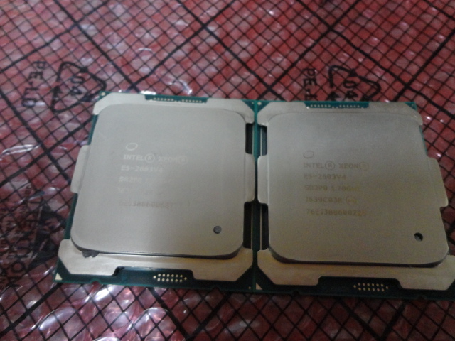2 piece set INTEL Xeon E5-2603V4 SR2P0 other CPU exhibiting 
