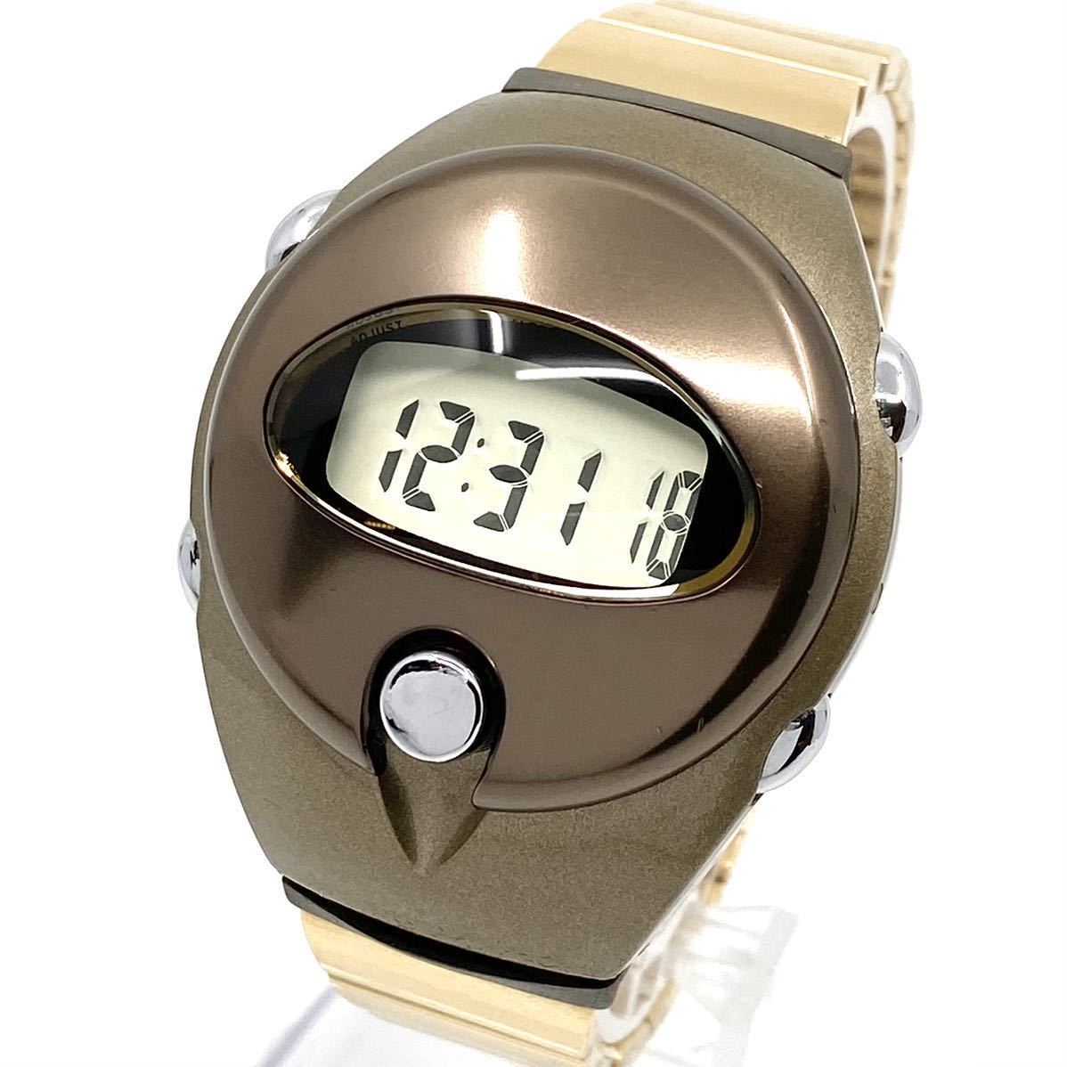 SEIKO ALBA SPOON wristwatch digital watch W626-4010 Gold SEIKO ALBA SPOON wristwatch digital watch W626-4010 Gold