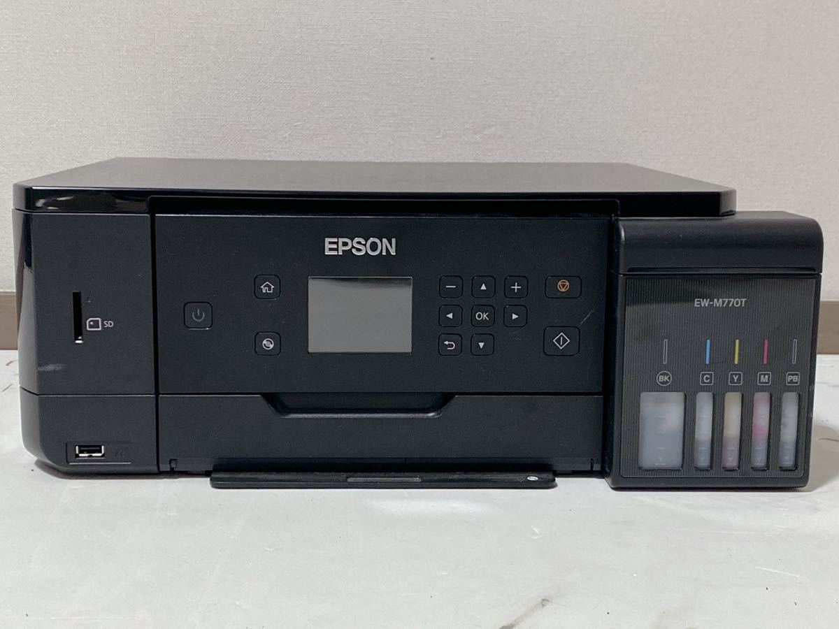 EPSON EW-M770T インクジェットプリンター 複合機 A4 ブラック エプソン 現状品_画像1