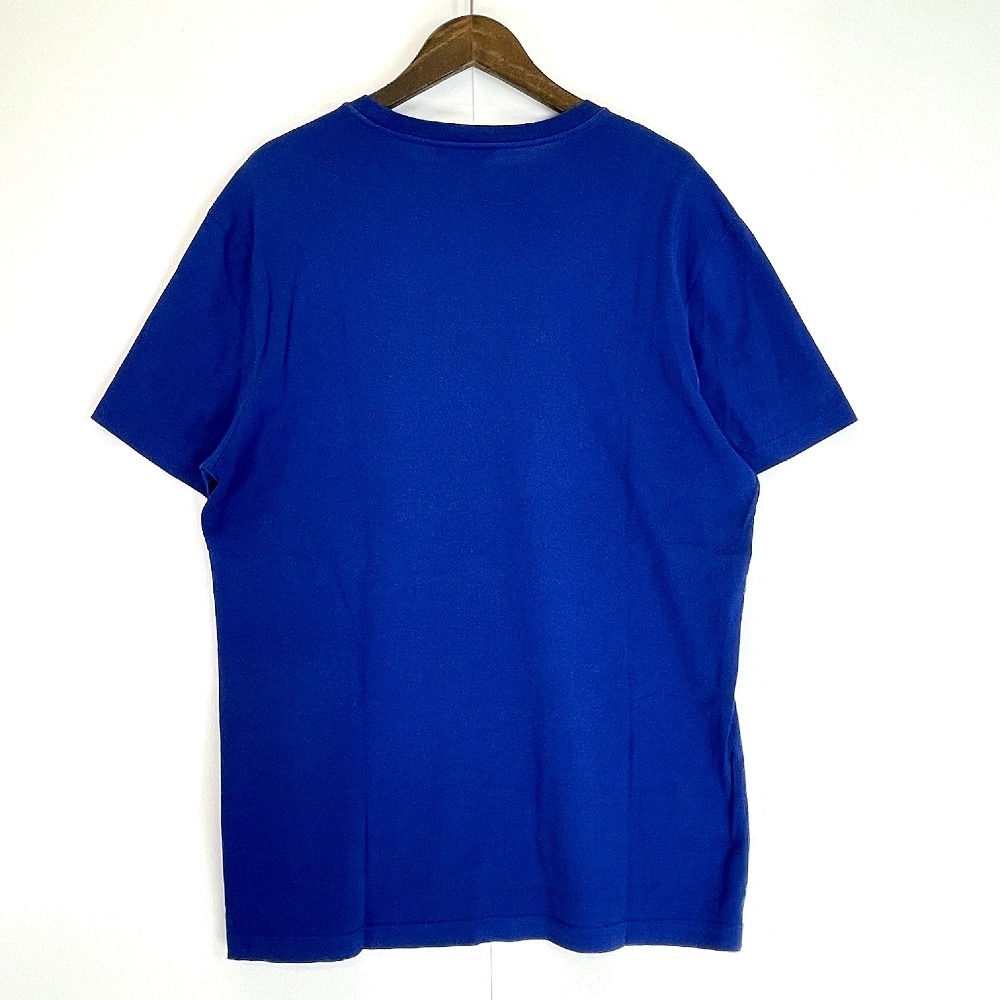 Versace ヴェルサーチ A89289 ブルー メデューサ刺繍 クルーネック Tシャツ トップス XL ブルー メンズ_画像3
